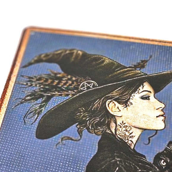 🆕️🆑️ Vintage Metal Sign | Indoor/Outdoor Cat Mom Gold, Blue, Black 8x12" - Picture 2 of 9